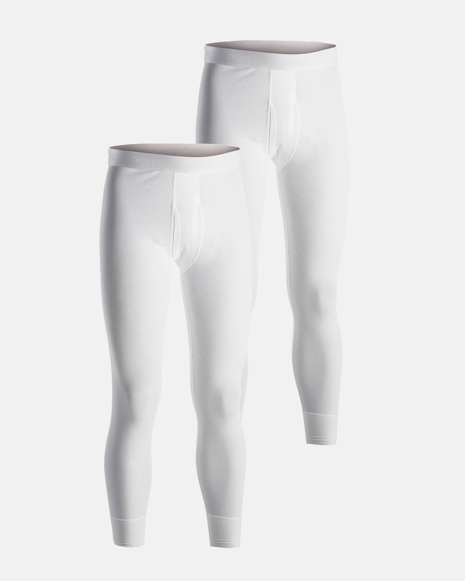 Long johns m. gylp 2-pak | 100% økologisk bomuld | Hvid -Dovre Long johns m. gylp 2-pak | 100% økologisk bomuld | Hvid -Dovre