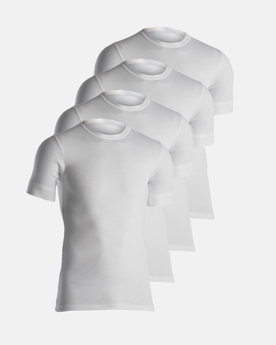 Dovre T-shirt 4-pak | 100% økologisk bomuld | Hvid - S