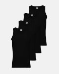 Tanktop 4-pak | 100% økologisk bomuld | Sort -Dovre