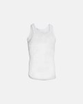 Tanktop net "mesh" 4-pak, 100% bomuld, Hvid