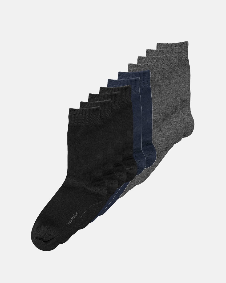 Resteröds Strømper 10-pak | Bambusviskose | Multifarvet - 40-45