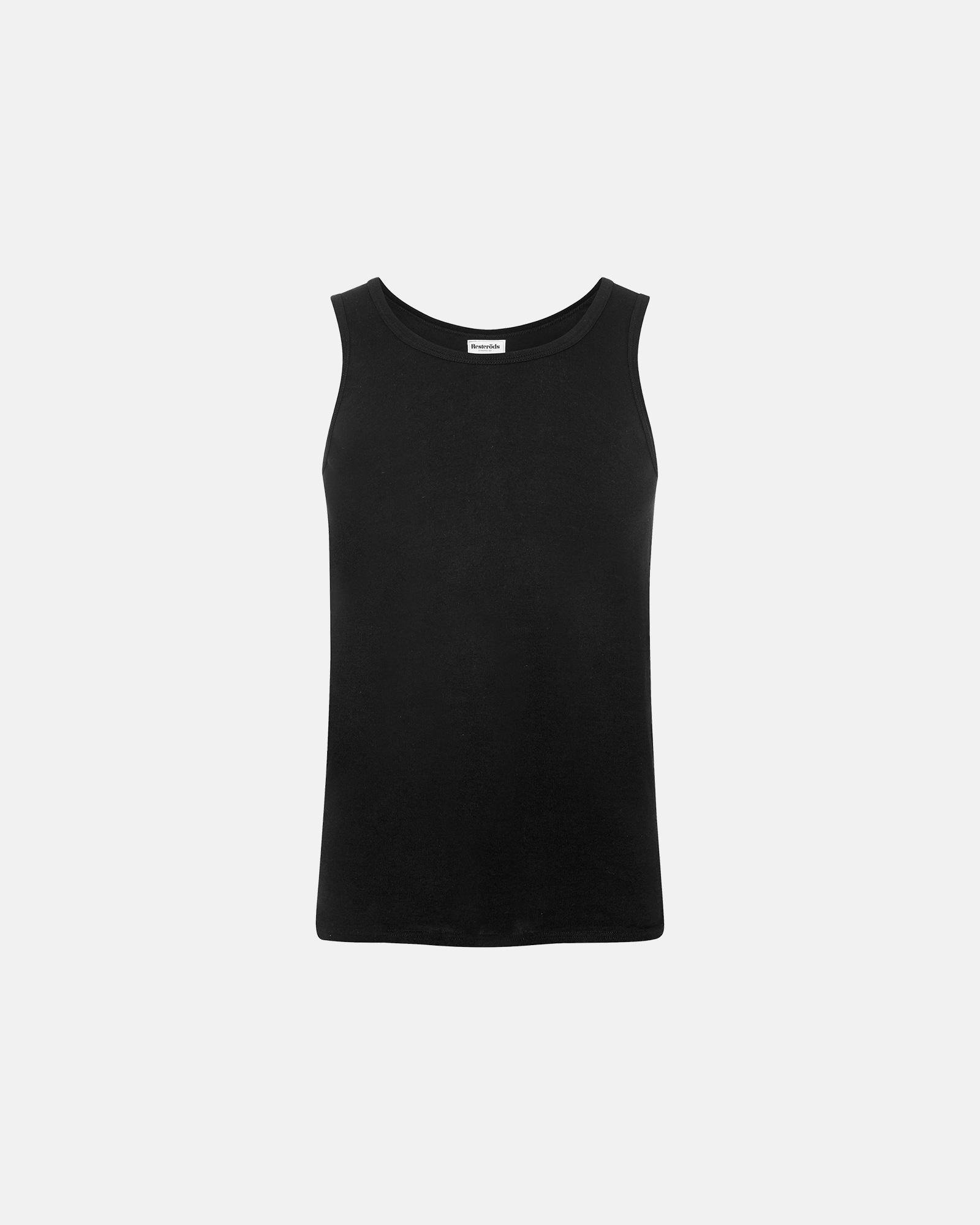 Tanktop  4-pak | 100% økologisk bomuld | Sort -Resteröds Tanktop  4-pak | 100% økologisk bomuld | Sort -Resteröds