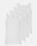 Tanktop 4-pak | 100% økologisk bomuld | Hvid -Resteröds
