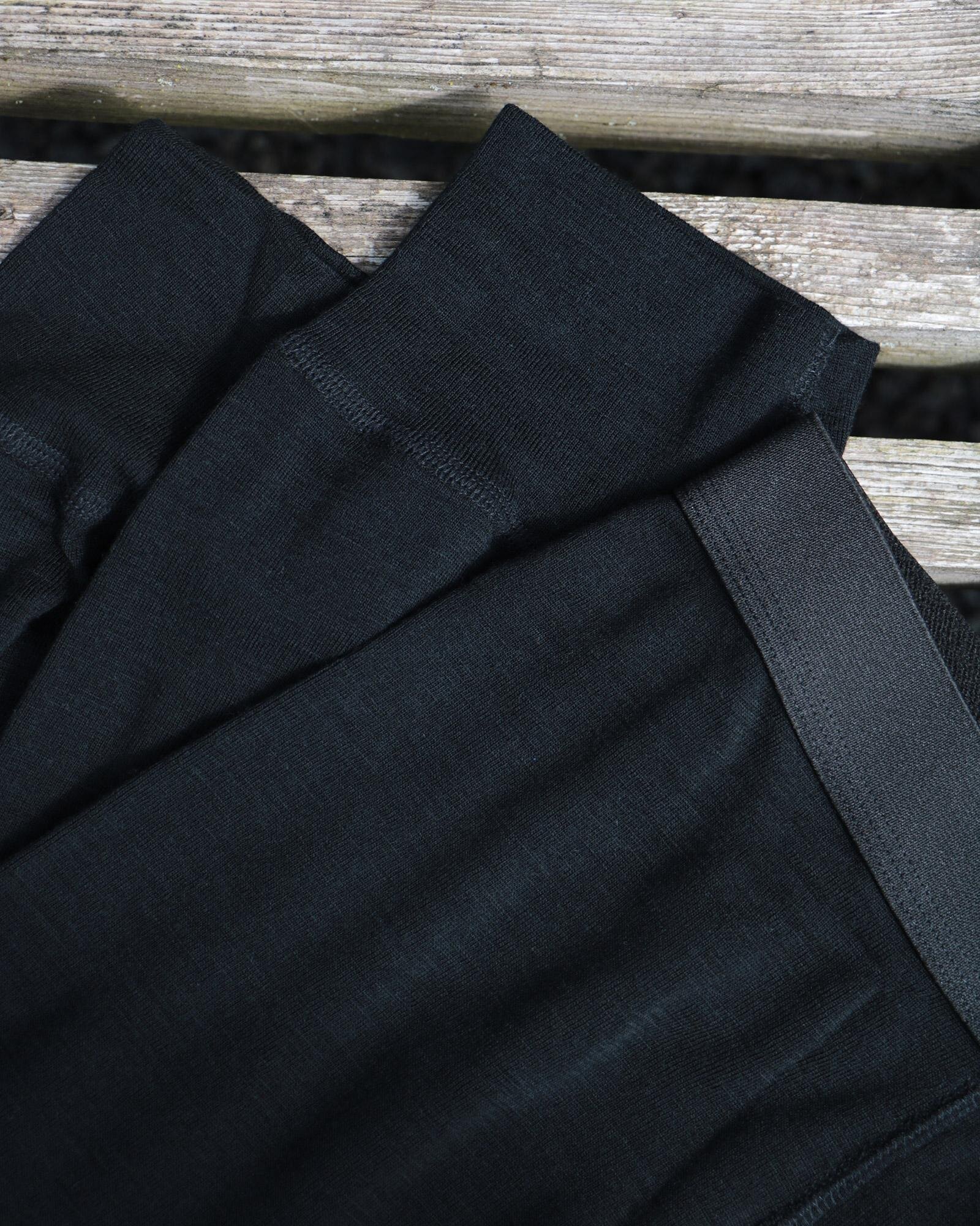 Long johns m. gylp "3/4længde"  2-pak | 100% merino uld | Sort -Dovre Long johns m. gylp "3/4længde"  2-pak | 100% merino uld | Sort -Dovre