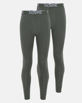 Long johns 2-pak | 100% merino uld | Grøn -Dovre