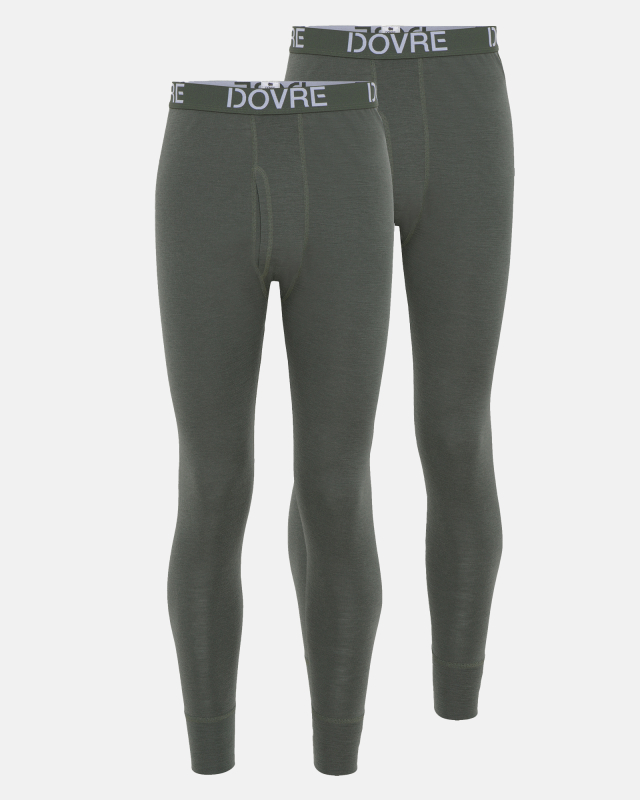 Long johns 2-pak | 100% merino uld | Grøn