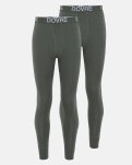 Long johns 2-pak, 100% merino uld, Grøn
