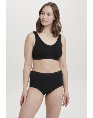 Maxi brief 10 pak, GOTS bomuld, Sort