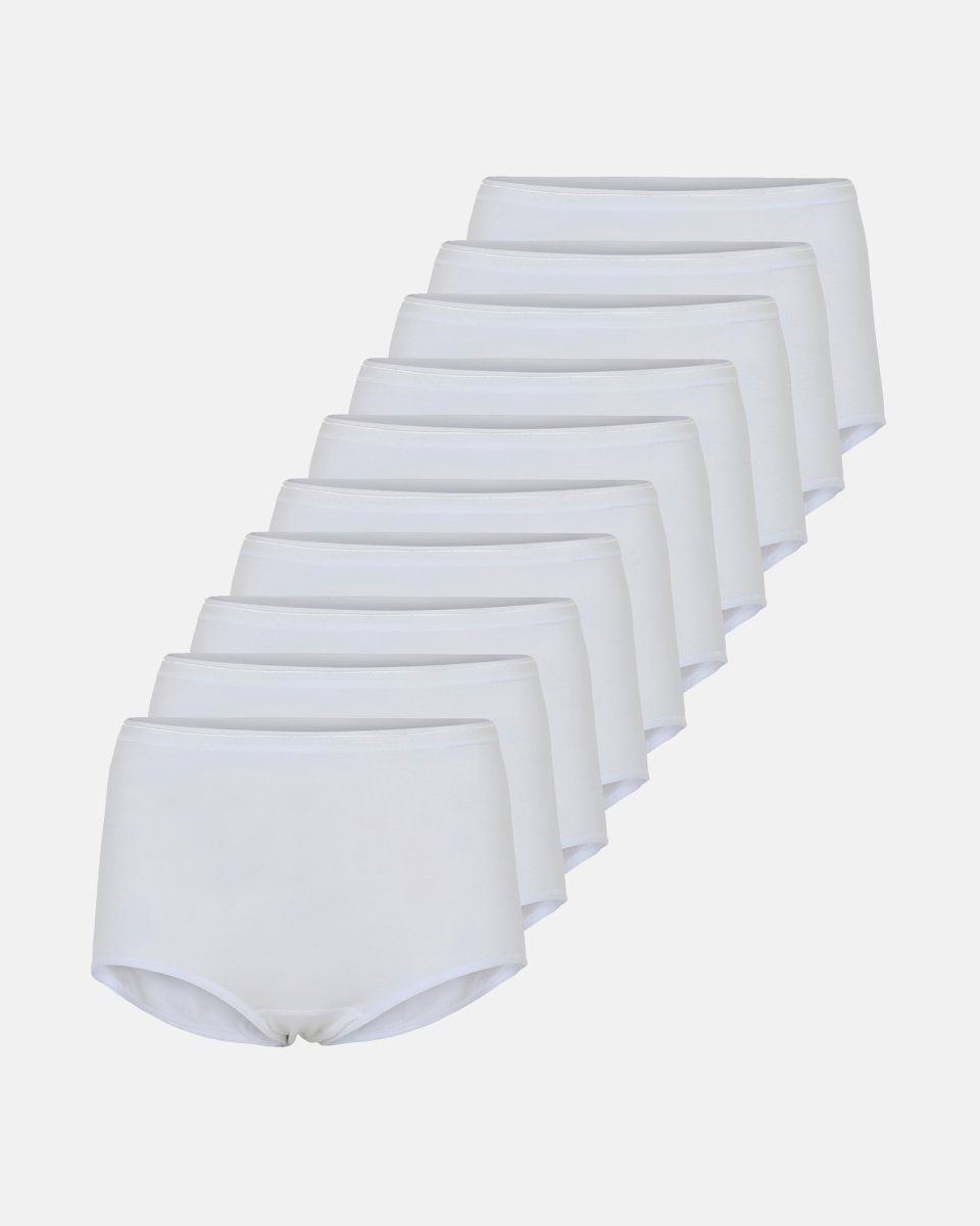 Decoy Maxi brief 10-pak | GOTS bomuld | Hvid - S