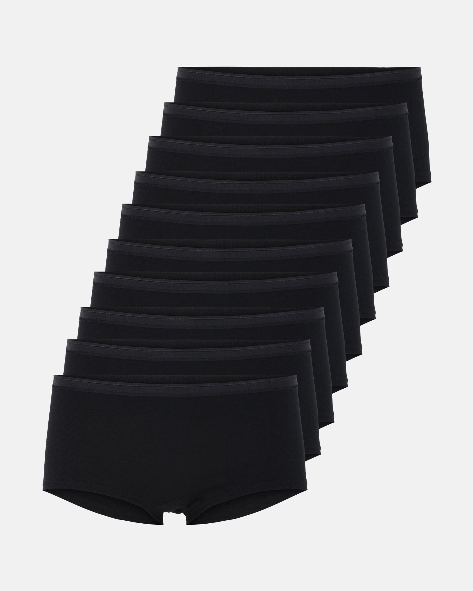 Hipster 10-pak | GOTS bomuld | Sort -Decoy