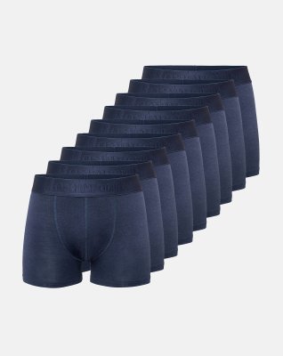 Tights "Gunnar" 9-pak, Økologisk bomuld, Navy