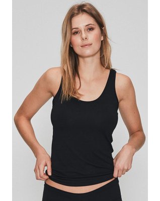 Tanktop 6-pak, Bambusviskose, Sort