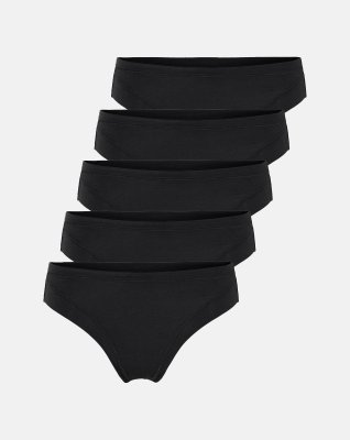 Tai brief 5-pak | Bambusviskose | Sort -JBS of Denmark Women