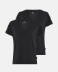 T-shirt v-neck 2-pak | Bambusviskose | Sort - JBS of Denmark Women