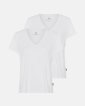 T-shirt v-neck 2-pak | Bambusviskose | Hvid - JBS of Denmark Women