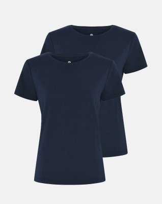T-shirt 2-pak | Bambusviskose | Navy -JBS of Denmark Women