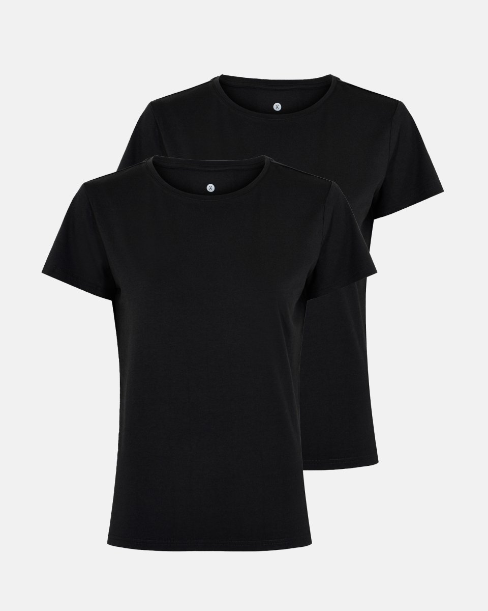JBS of Denmark Women T-shirt 2-pak | Bambusviskose | Sort - S