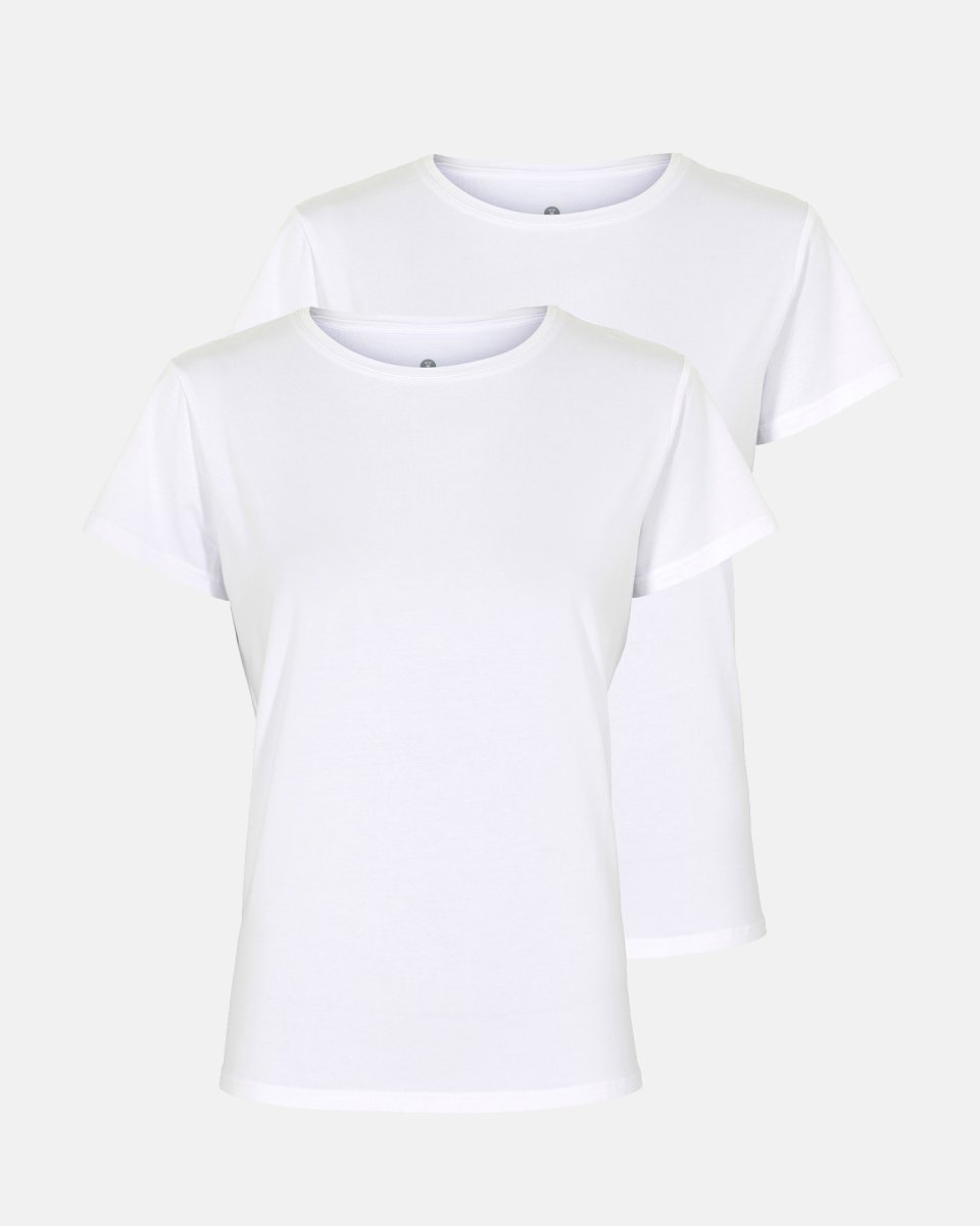JBS of Denmark Women T-shirt 2-pak | Bambusviskose | Hvid - S
