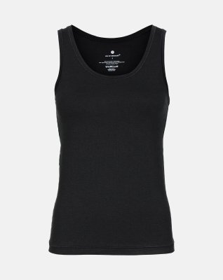 Tanktop 4-pak, Bambusviskose, Sort