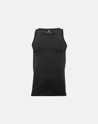 Singlet, 3-pak, Bambusviskose, Sort