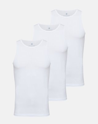 Singlet, 3-pak, Bambusviskose, Hvid