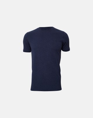 Piqué t-shirt 2-pak, Bambusviskose, Marine