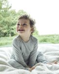 Langærmet body | 4-pak | Bambusviskose | Lysegrå -JBS of Denmark Kids