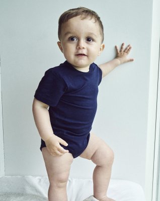 Kortærmet body, 4-pak, Bambusviskose, Navy