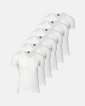 T-shirt "v-neck" 6-pak | Økologisk bomuld | Hvid - JBS