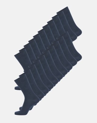 Strømper 20-pak, Økologisk bomuld, Navy