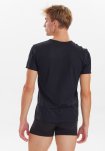 T-shirt 12-pak, Økologisk bomuld, Sort
