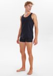Tanktop "singlet" 12-pak | Økologisk bomuld | Sort -Claudio