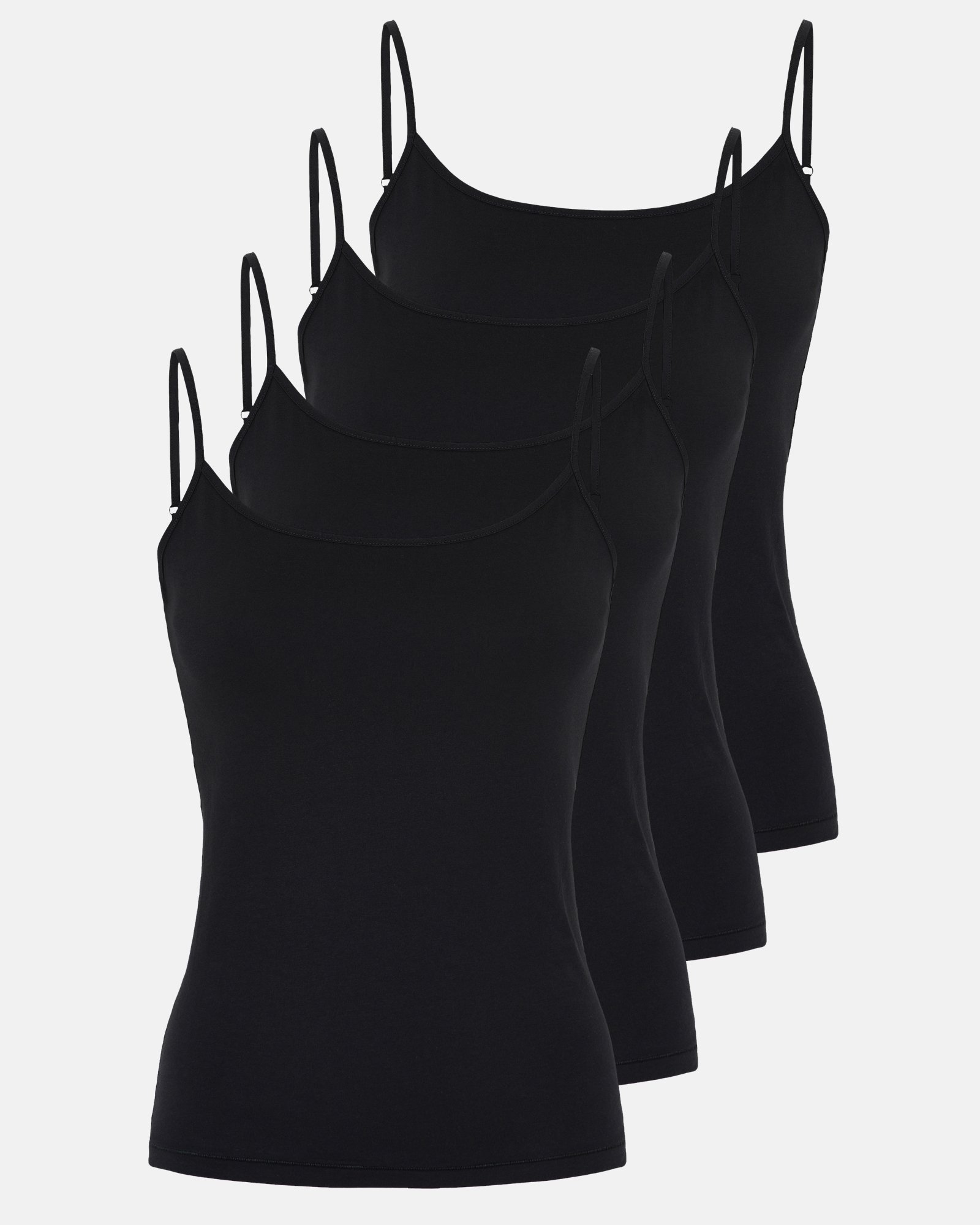 Stroptop 4-pak | GOTS bomuld | Sort -JBS of Denmark Women Stroptop 4-pak | GOTS bomuld | Sort -JBS of Denmark Women