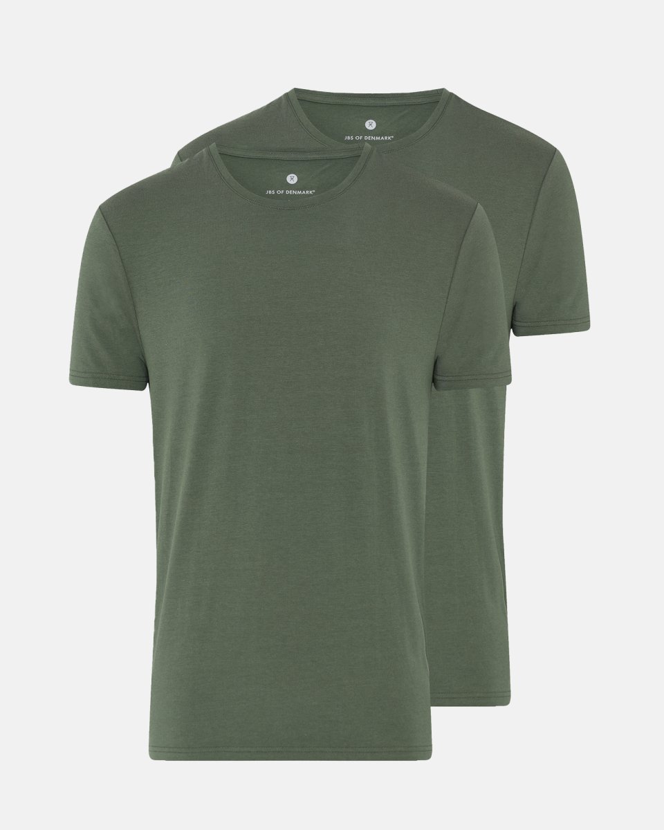 JBS of Denmark Men T-shirt o-neck 2-pak | Bambusviskose | Grøn - S