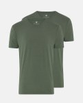 T-shirt o-neck 2-pak | Bambusviskose | Grøn -JBS of Denmark Men
