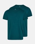 T-shirt o-neck 2-pak, Bambusviskose, Grøn