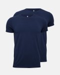 T-shirt o-neck 2-pak, Bambusviskose, Marine