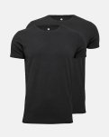 T-shirt o-neck 2-pak | Bambusviskose | Sort -JBS of Denmark Men