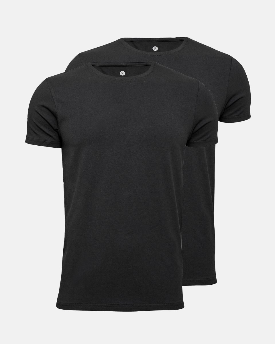 JBS of Denmark Men T-shirt o-neck 2-pak | Bambusviskose | Sort - S