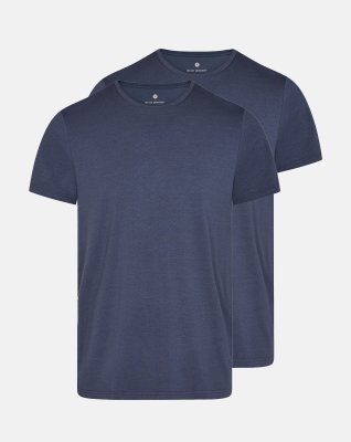 T-shirt o-neck 2-pak, Bambusviskose, Grå