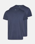 T-shirt o-neck 2-pak, Bambusviskose, Grå