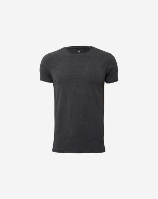 T-shirt o-neck 2-pak, Bambusviskose, Mørk grå