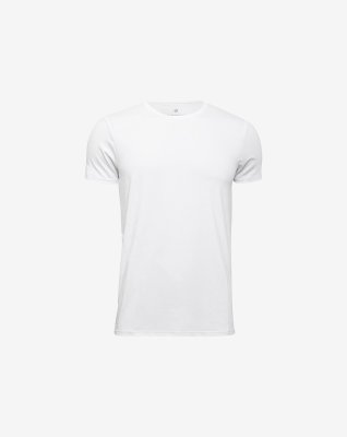 T-shirt o-neck 2-pak, Bambusviskose, Hvid