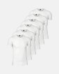 T-shirt "o-neck" 6-pak | Økologisk bomuld | Hvid - JBS