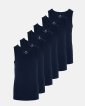 Singlet | 6-pak | Bambusviskose | Navy - JBS of Denmark Kids