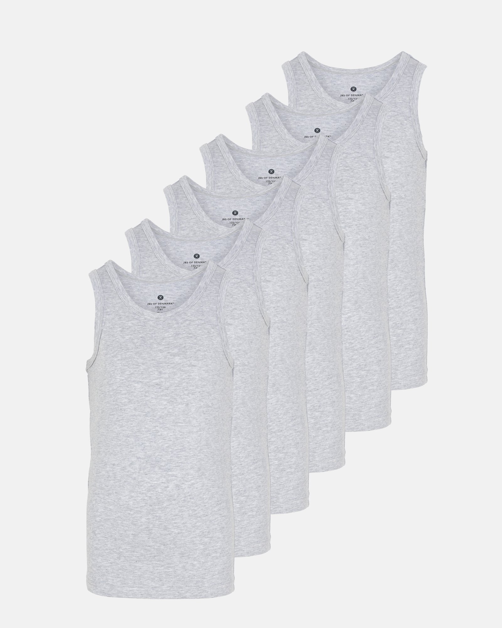 Singlet | 6-pak | Bambusviskose | Grå -JBS of Denmark Kids Singlet | 6-pak | Bambusviskose | Grå -JBS of Denmark Kids