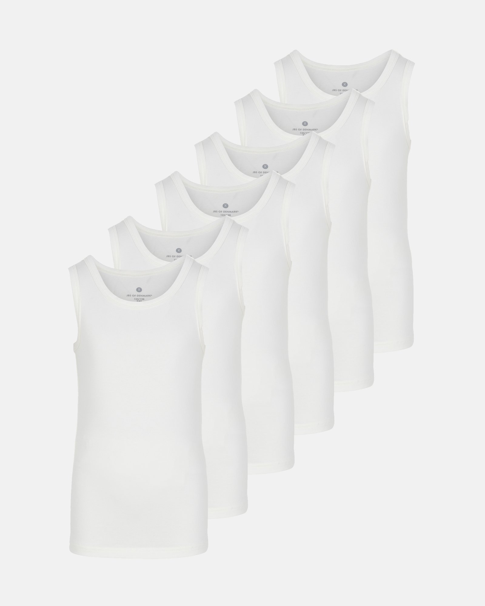 Singlet | 6-pak | Bambusviskose | Hvid -JBS of Denmark Kids Singlet | 6-pak | Bambusviskose | Hvid -JBS of Denmark Kids