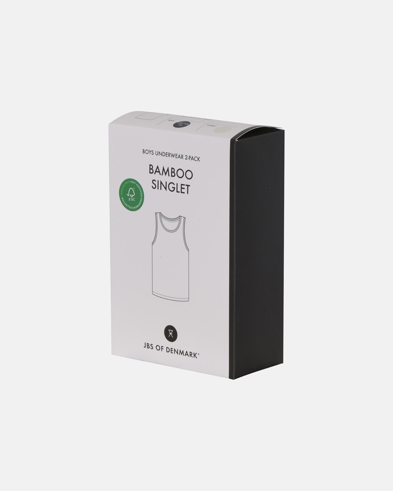 Singlet | 6-pak | Bambusviskose | Hvid -JBS of Denmark Kids Singlet | 6-pak | Bambusviskose | Hvid -JBS of Denmark Kids