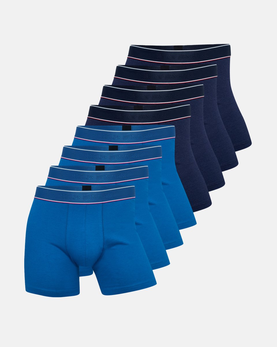 JBS of Denmark Men Pique tights 8-pak | Bambusviskose | Sort og blå - S