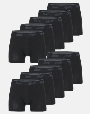 Tights 10-pak | Økologisk bomuld | Sort -Claudio